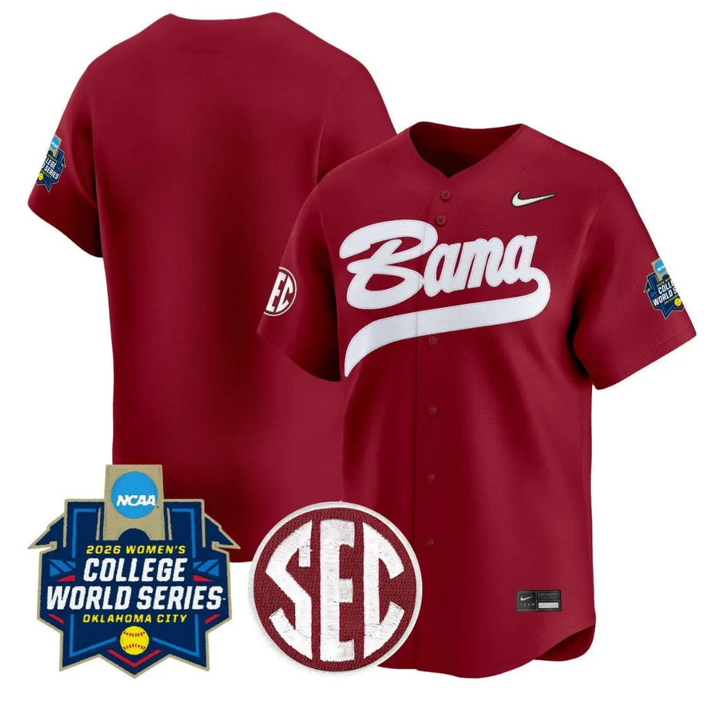Team Jersey Blank Alabama Softball 2026 World Series Stitched by My Store