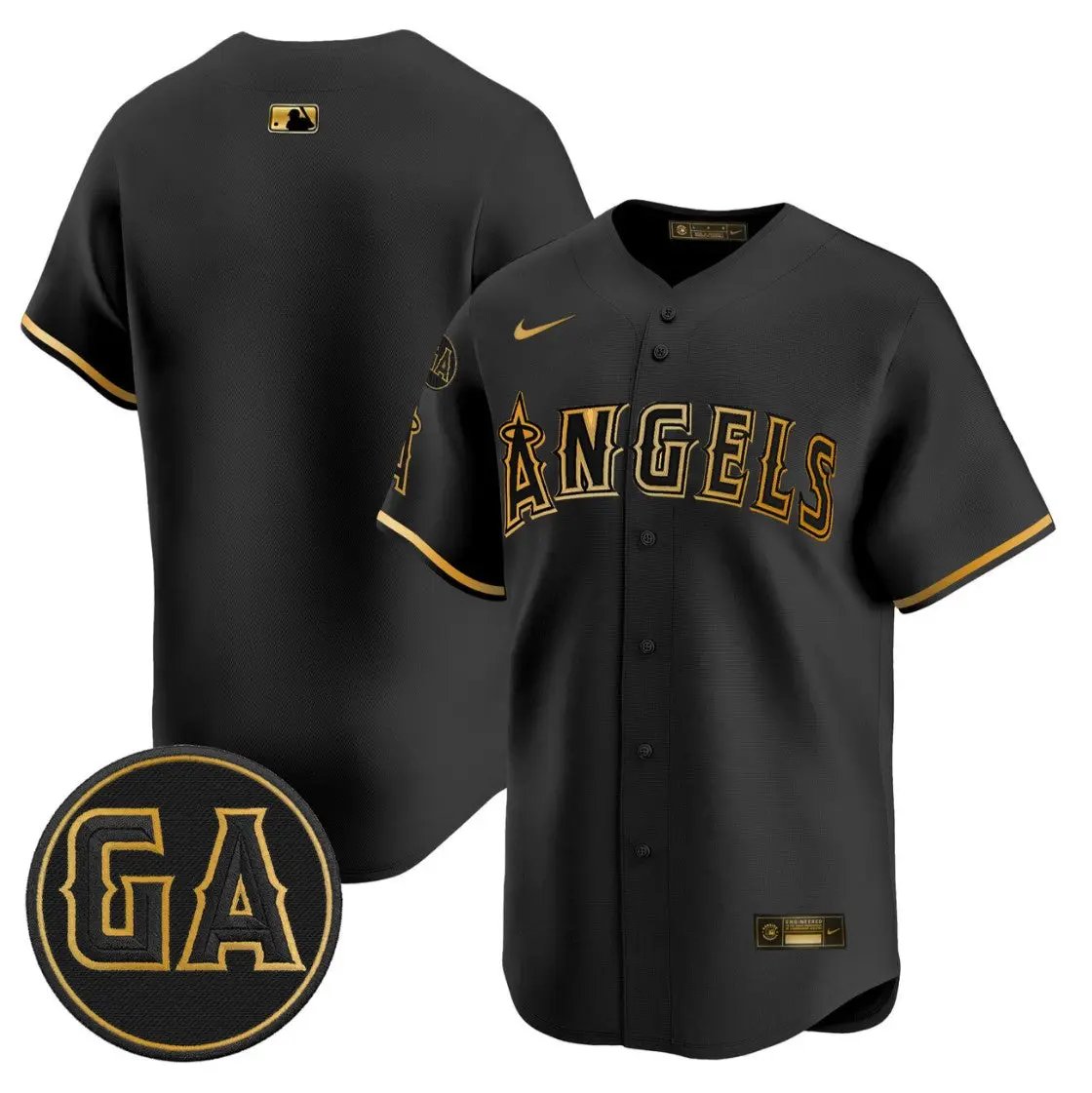 Team Jersey Blank Angels Garret Anderson Tribute Premier Stitched by My Store