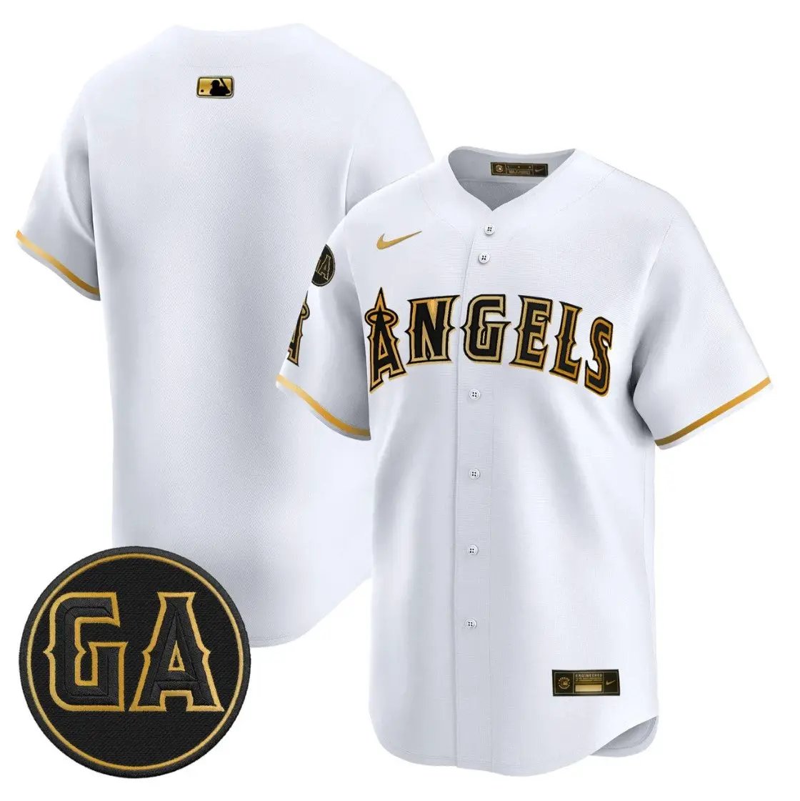 Team Jersey Blank Angels Garret Anderson Tribute Premier Stitched by My Store