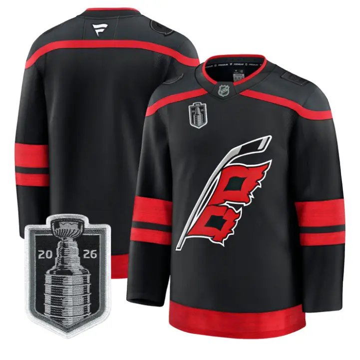Team Jersey Blank Carolina Hurricanes 2026 Stanley Cup Stitched by Hockey David