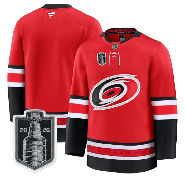 Team Jersey Blank Carolina Hurricanes 2026 Stanley Cup Stitched by Hockey David