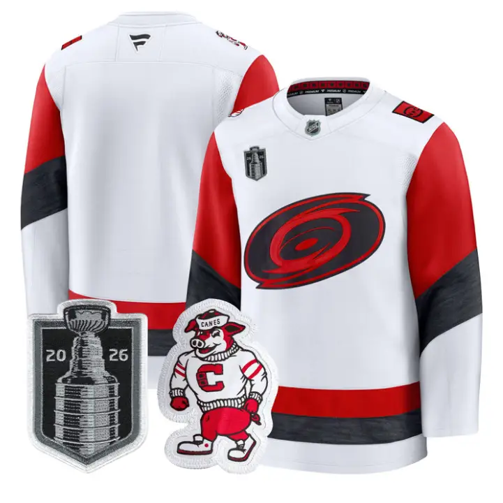 Team Jersey Blank Carolina Hurricanes 2026 Stanley Cup Stitched by Hockey David