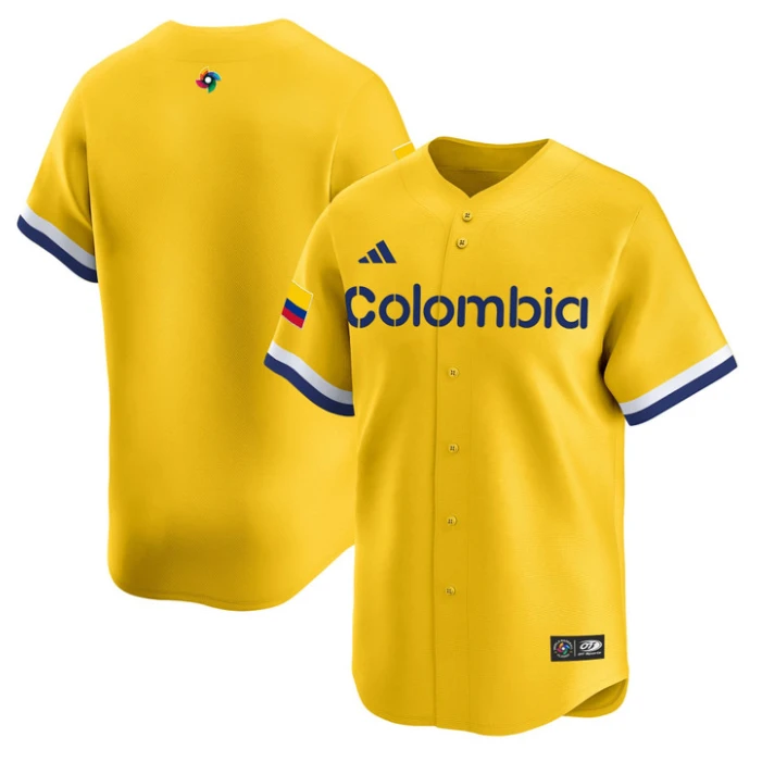 Team Jersey Blank Colombia 2026 World Baseball Classic Vapor Stitched by My Store