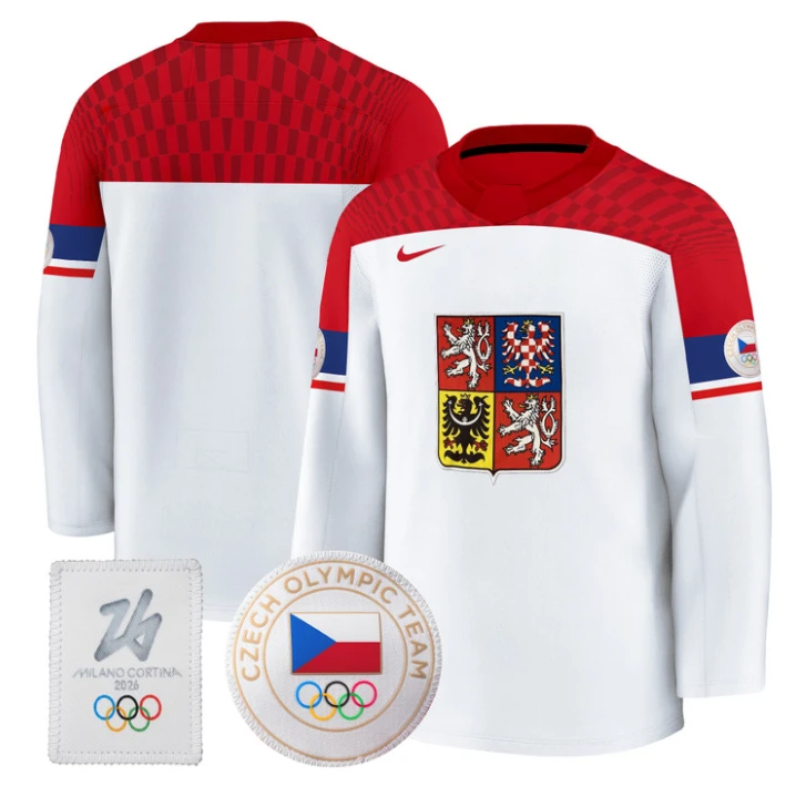 Team Jersey Blank Czechia Olympic 2026 Premium Hockey All Stitched by Hockey David