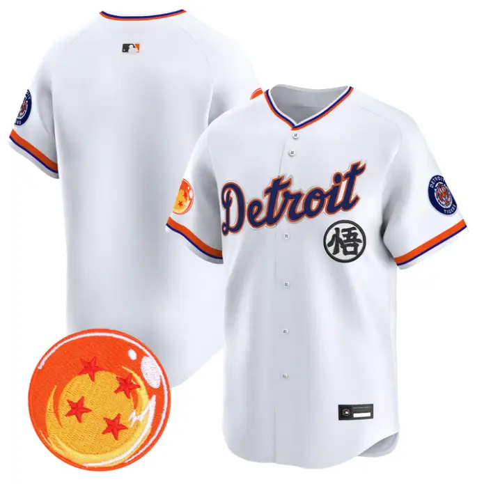 Team Jersey Blank Detroit Tigers Dragon Ball Premier Stitched by My Store