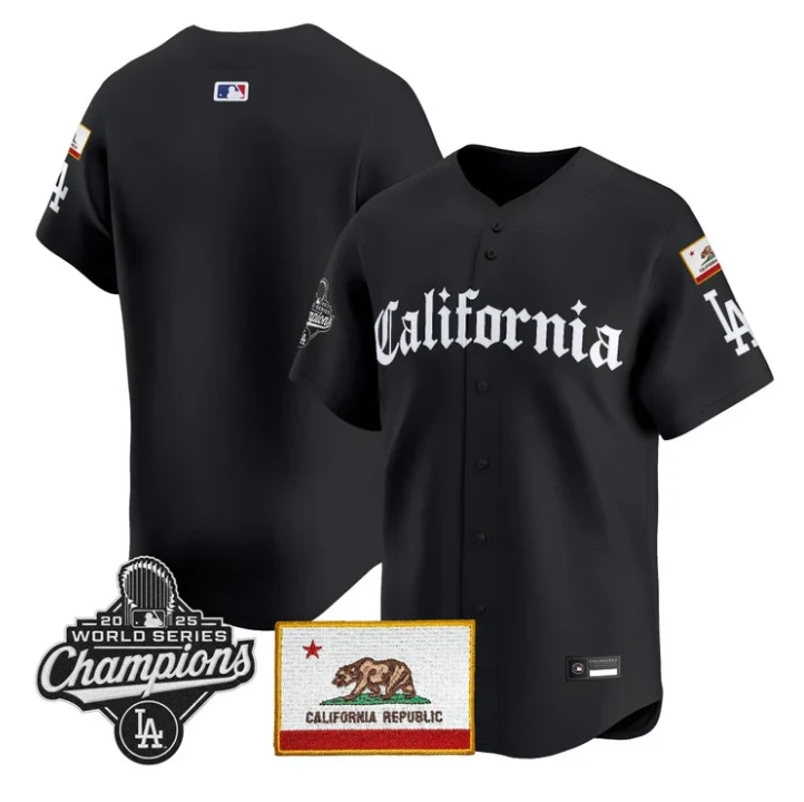 Team Jersey Blank Dodgers California Gothic Edition Stitched by My Store