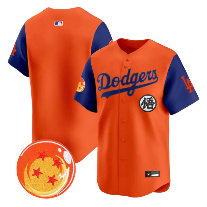 Team Jersey Blank Dodgers Dragon Ball Vapor Premier Stitched by My Store