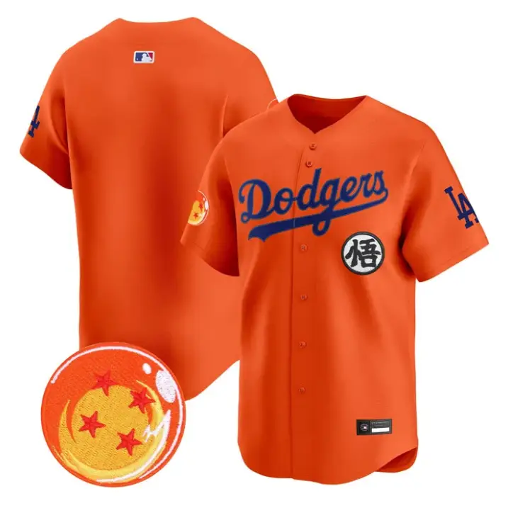 Team Jersey Blank Dodgers Dragon Ball Vapor Premier Stitched by My Store