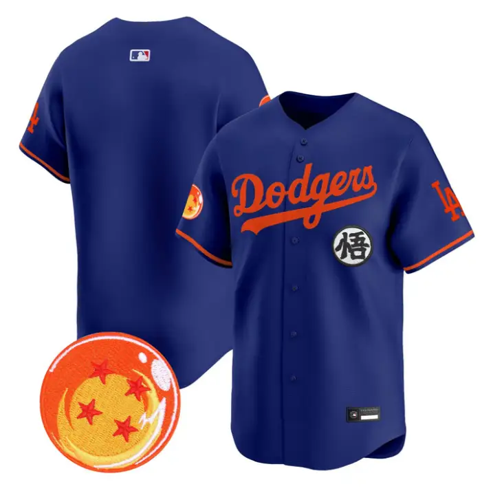 Team Jersey Blank Dodgers Dragon Ball Vapor Premier Stitched by My Store