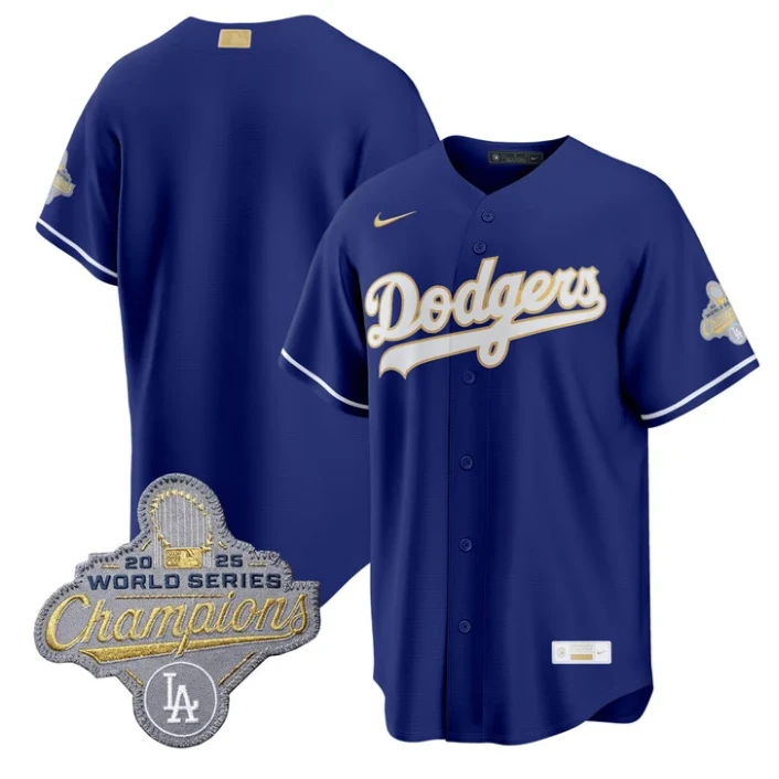 Team Jersey Blank Dodgers Gold Collection Premier Limited Stitched by My Store