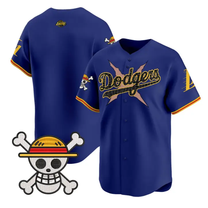 Team Jersey Blank Dodgers One Piece Mamba Premier Stitched by My Store