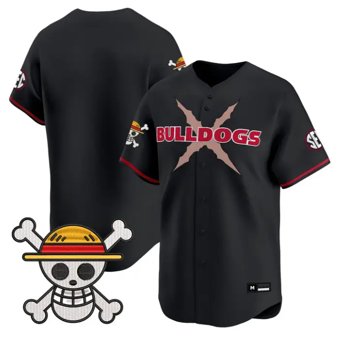 Team Jersey Blank Georgia Bulldogs Baseball One Piece Premier Stitched by My Store