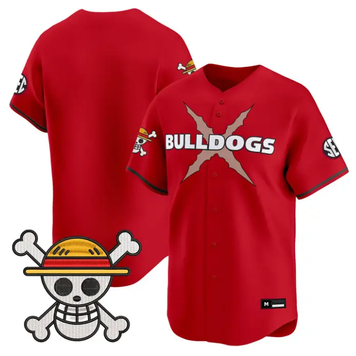 Team Jersey Blank Georgia Bulldogs Baseball One Piece Premier Stitched by My Store
