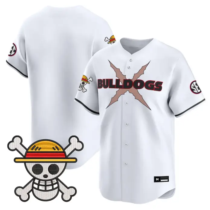 Team Jersey Blank Georgia Bulldogs Baseball One Piece Premier Stitched by My Store