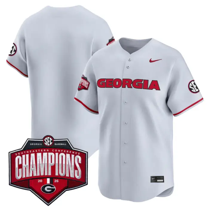 Team Jersey Blank Georgia Bulldogs Southeastern Champions 2026 Stitched by My Store