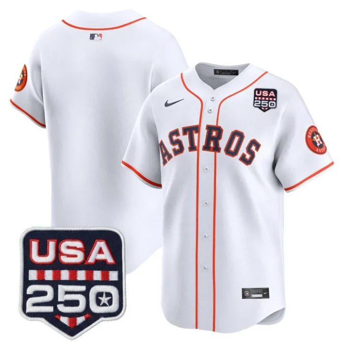 Team Jersey Blank Houston Astros 250 USA Patch Vapor Limited Stitched by My Store
