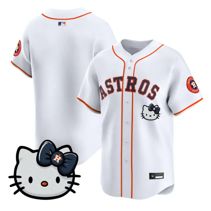 Team Jersey Blank Houston Astros Hello Kitty Premier Stitched by My Store
