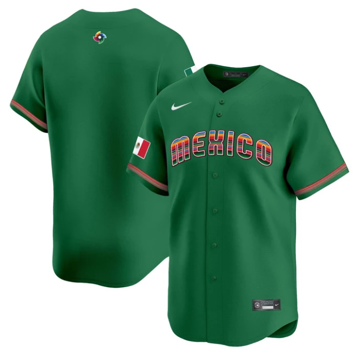 Team Jersey Blank Mexico 2026 World Baseball Serape Edition Stitched by My Store