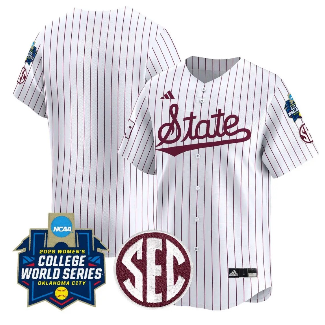 Team Jersey Blank Mississippi State Softball 2026 World Series Stitched by My Store