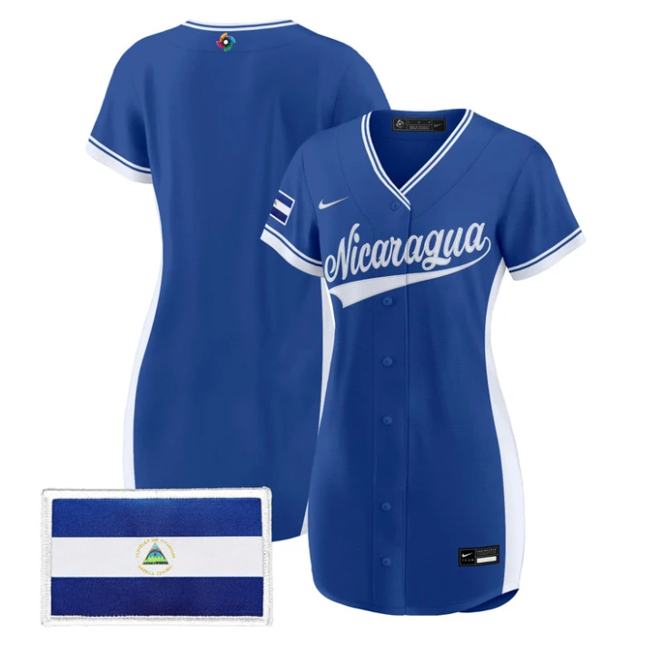Team Jersey Blank Nicaragua 2026 World Baseball Dress Stitched by My Store