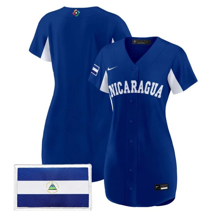 Team Jersey Blank Nicaragua 2026 World Baseball Dress Stitched by My Store