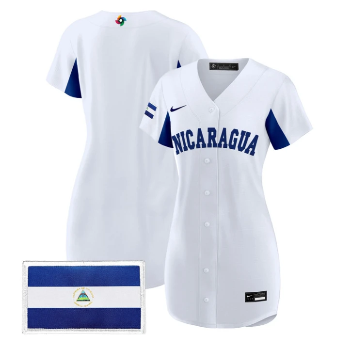 Team Jersey Blank Nicaragua 2026 World Baseball Dress Stitched by My Store