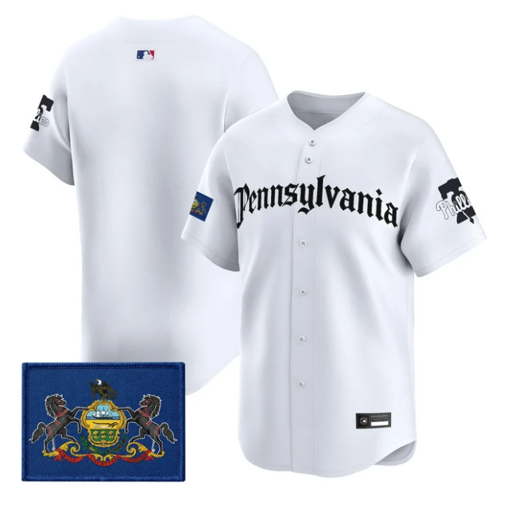 Team Jersey Blank Phillies Pennsylvania Gothic Edition Stitched by My Store