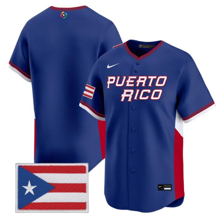 Team Jersey Blank Puerto Rico World Baseball Classic 2026 Stitched by My Store