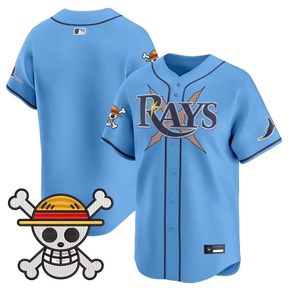 Team Jersey Blank Tampa Bay Rays One Piece Premier Limited Stitched by My Store