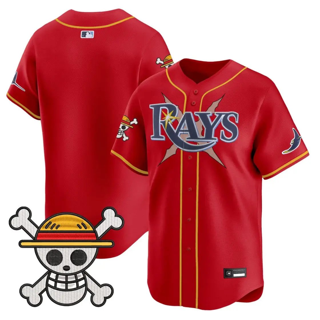 Team Jersey Blank Tampa Bay Rays One Piece Premier Limited Stitched by My Store
