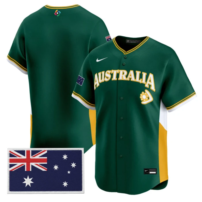 Team Jersey Blank Team Australia 2026 World Baseball Stitched by My Store