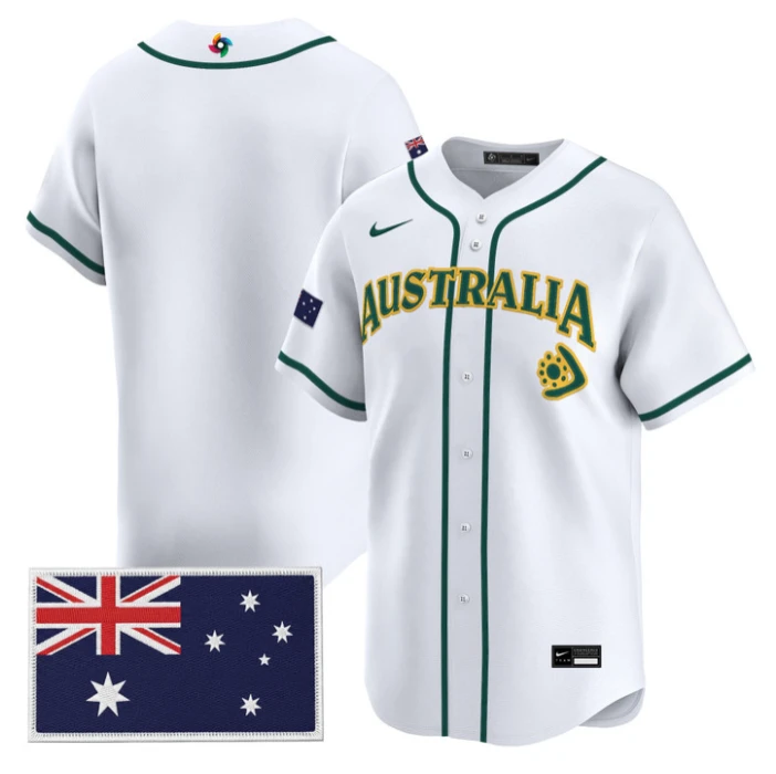 Team Jersey Blank Team Australia 2026 World Baseball Stitched by My Store