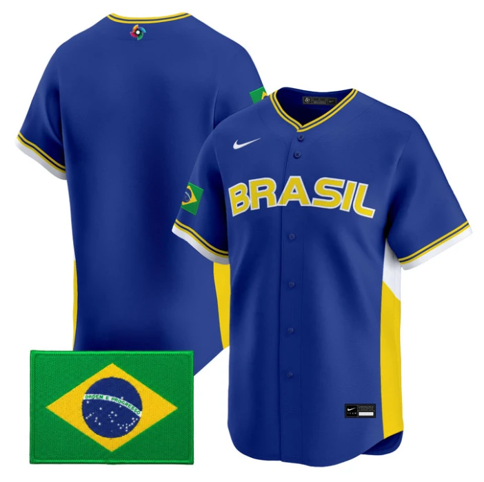 Team Jersey Blank Team Brazil 2026 World Baseball Classic Stitched by My Store
