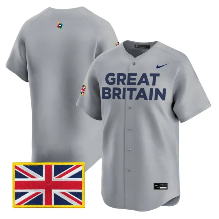 Team Jersey Blank Team Great Britain 2026 World Baseball Classic Stitched by My Store