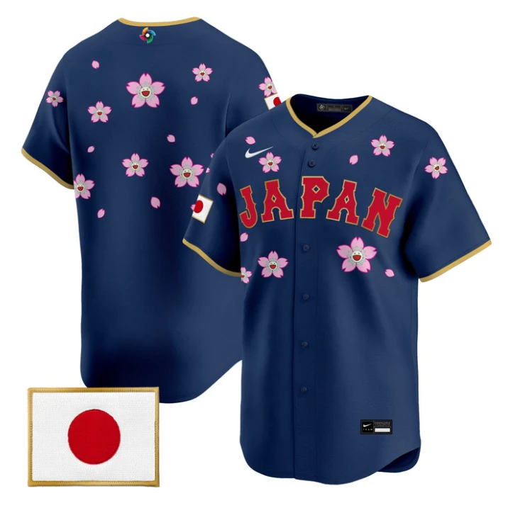Team Jersey Blank Team Japan World Baseball 2026 Takashi Murakami Stitched by My Store