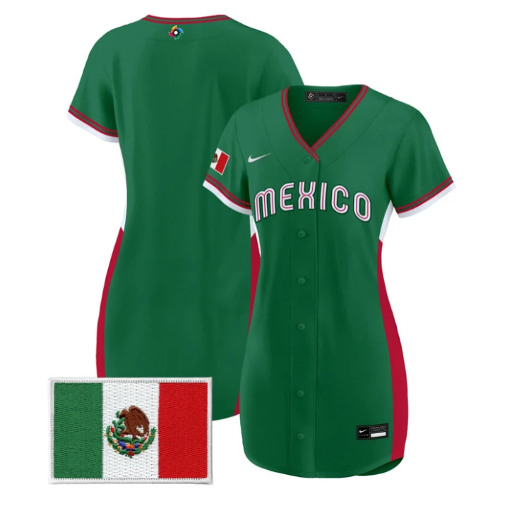 Team Jersey Blank Team Mexico 2026 World Baseball Dress Stitched by My Store