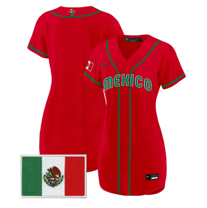 Team Jersey Blank Team Mexico 2026 World Baseball Dress Stitched by My Store