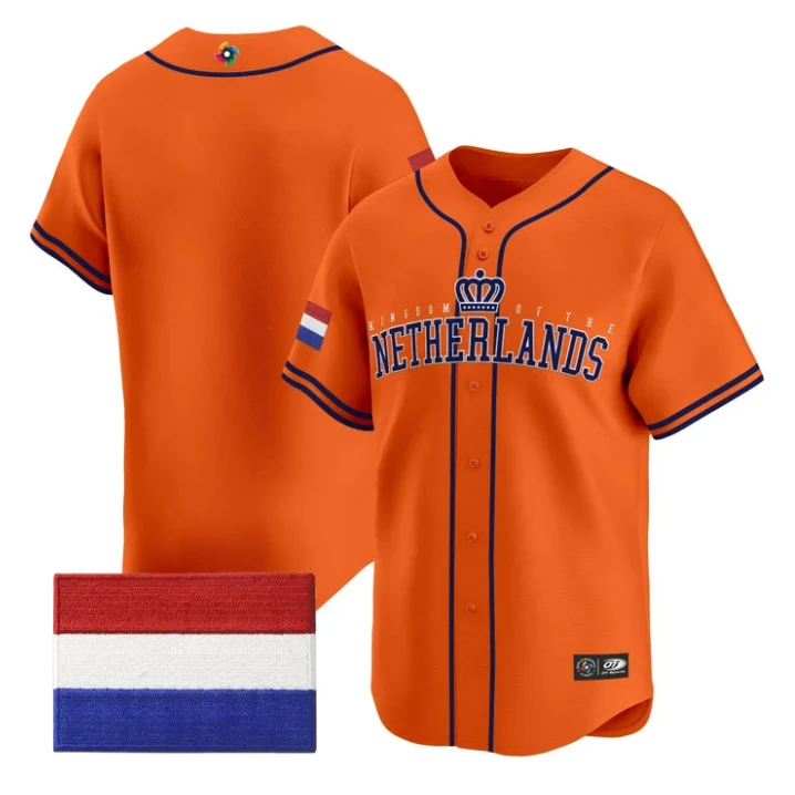 Team Jersey Blank Team Netherlands 2026 World Baseball Classic Stitched by My Store