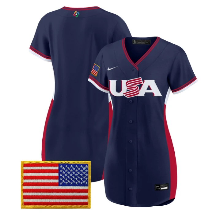 Team Jersey Blank Team USA 2026 World Baseball Dress Stitched by My Store