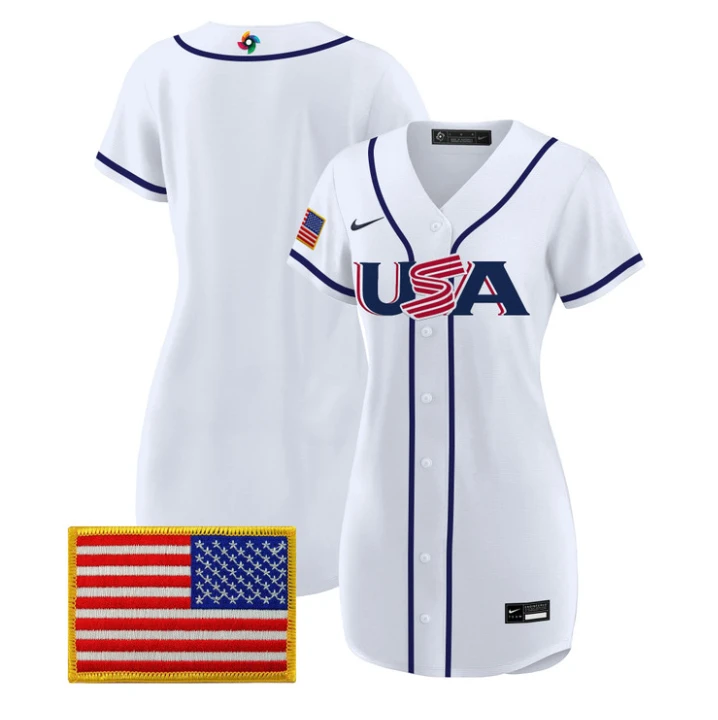 Team Jersey Blank Team USA 2026 World Baseball Dress Stitched by My Store