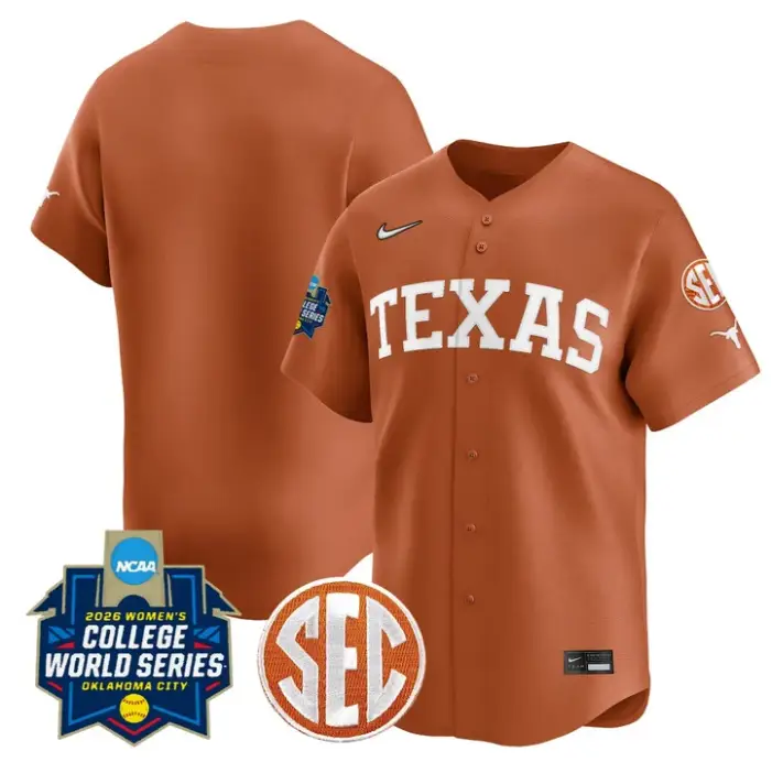 Team Jersey Blank Texas Softball 2026 World Series Stitched by My Store