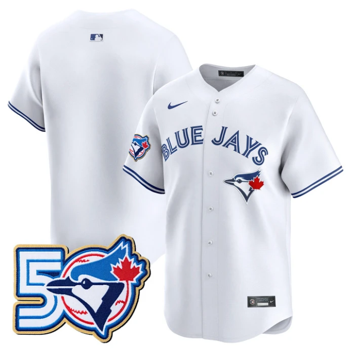 Team Jersey Blank Toronto Blue Jays 50 Seasons Patch Stitched by My Store