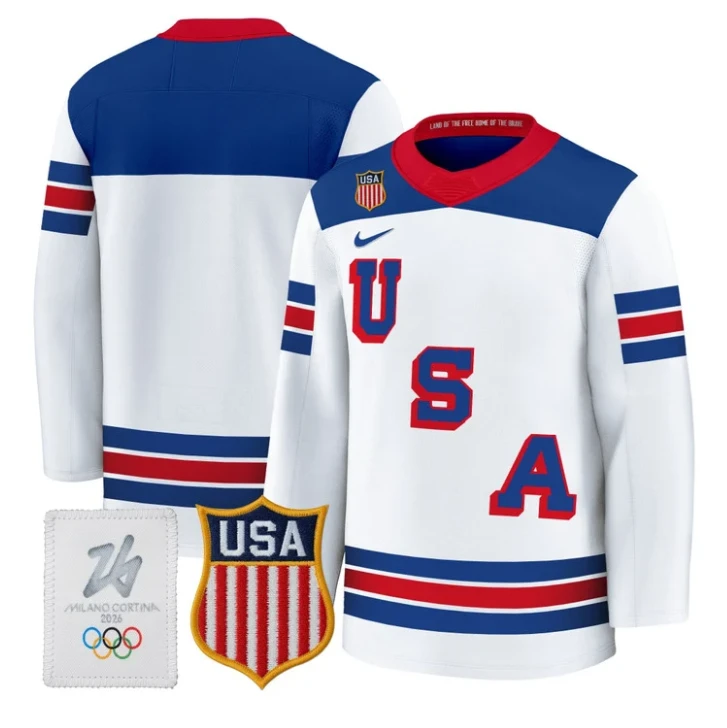 Team Jersey Blank USA Olympic 2026 Premium Hockey All Stitched by Hockey David