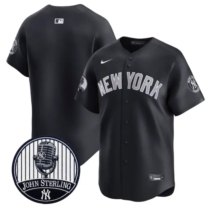Team Jersey Blank Yankees John Sterling Voice Tribute Stitched by My Store