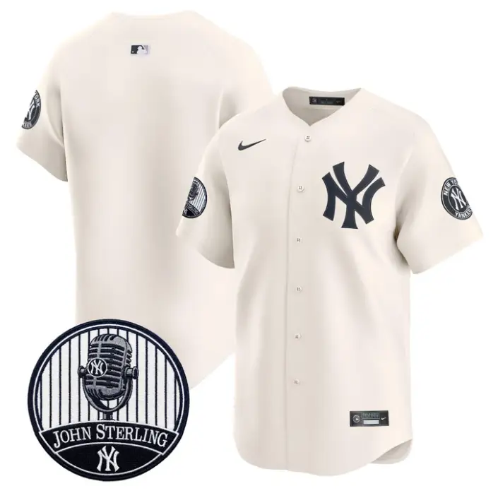 Team Jersey Blank Yankees John Sterling Voice Tribute Stitched by My Store