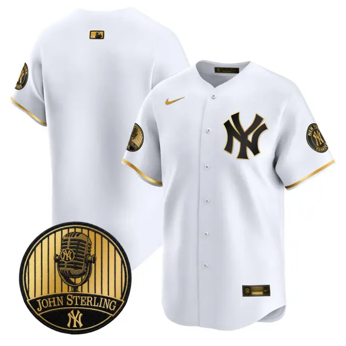 Team Jersey Blank Yankees John Sterling Voice Tribute Stitched by My Store