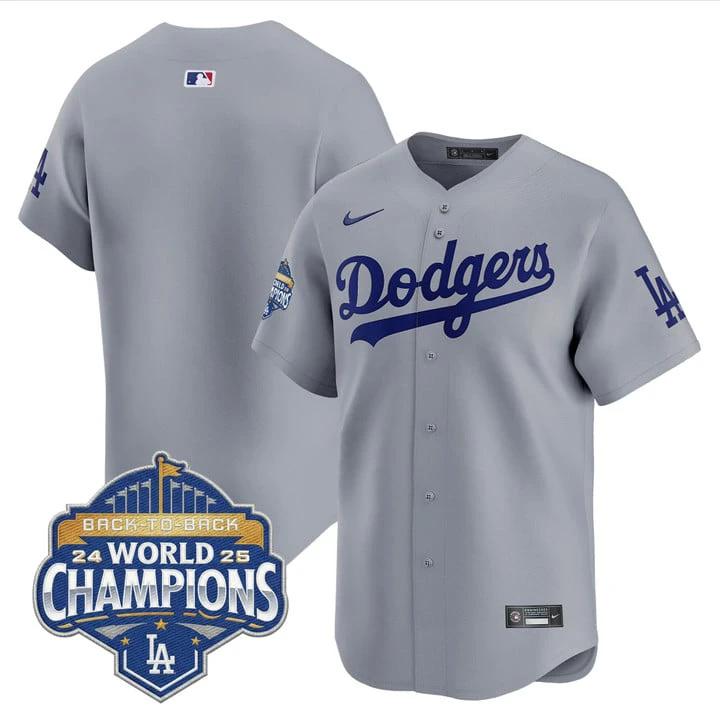 Team Jersey Dodgers 2025 Back-To-Back Champions Limited Stitched by My Store