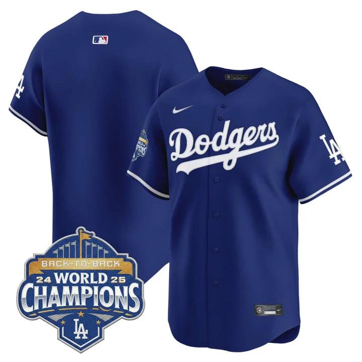 Team Jersey Dodgers 2025 Back-To-Back Champions Limited Stitched by My Store