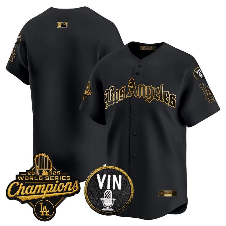 Team Jersey Dodgers 2025 World Series Champions LA Gothic Edition by My Store