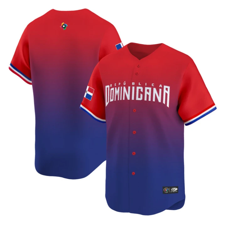 Team Jersey Dominican Republic Baseball Classic 2026 Roster Stitched by My Store